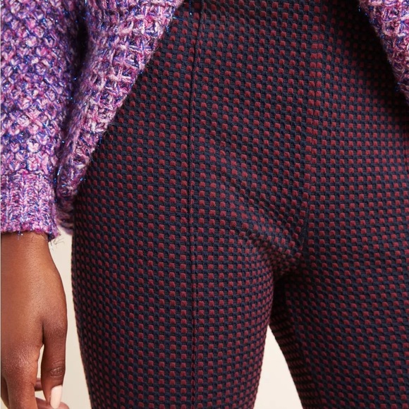 Anthropologie The Essential Crop Flare women’s elastic waist pants size small - Picture 3 of 10